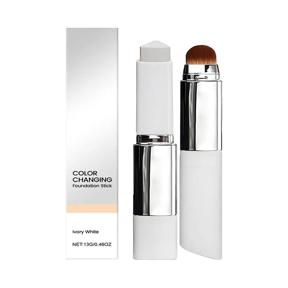 2-in-1 Color-Changing Foundation Stick – Lightweight Coverage & Natural Finish